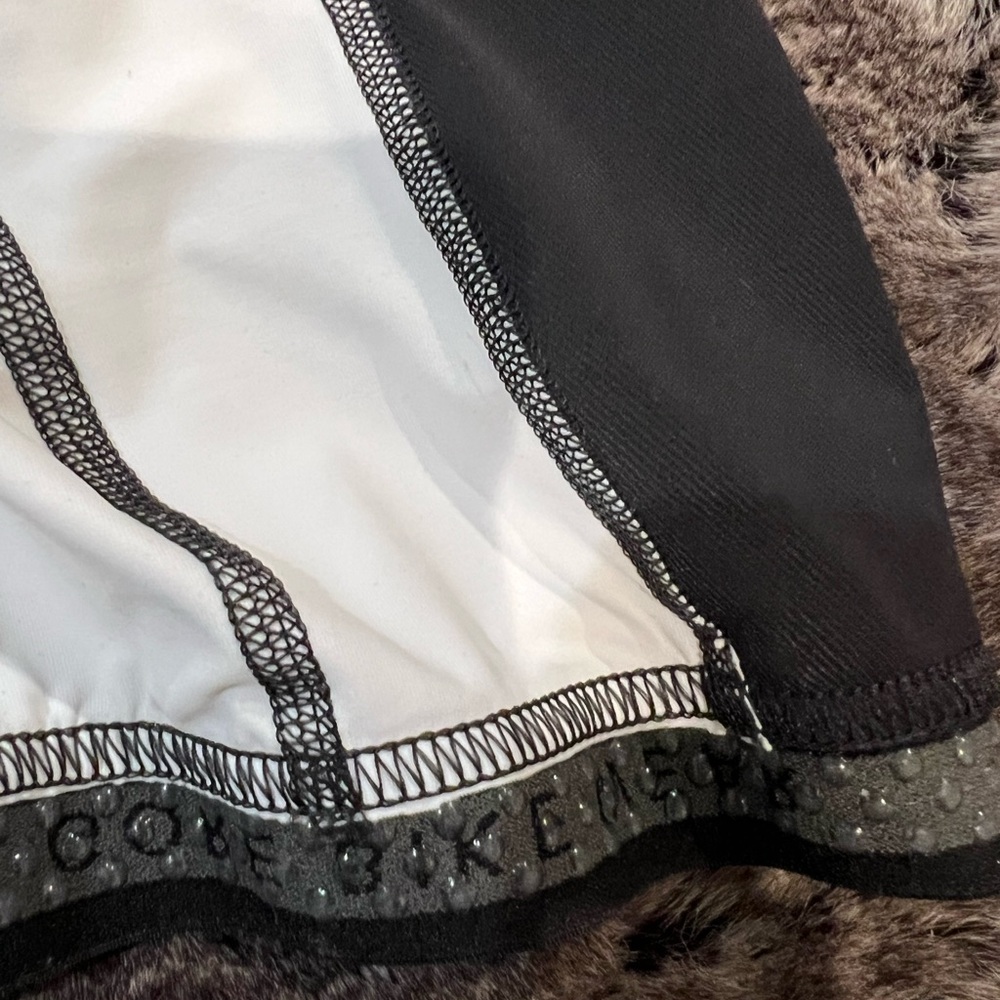 Women's Black and White Athletic Shorts - Picture 5 of 5